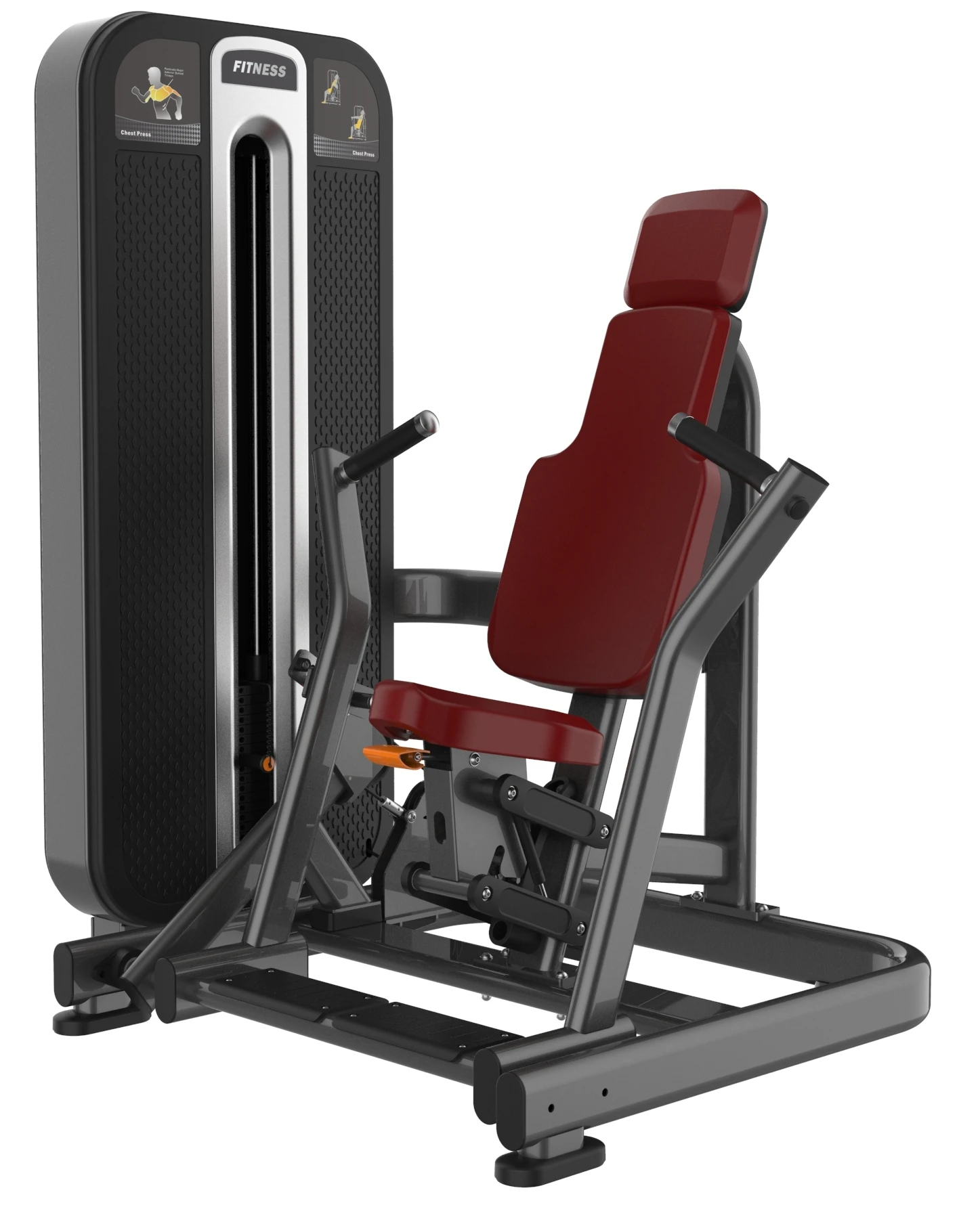 Hochwertige Fitnessgeräte: Pin-Loaded Selection Machine – Sitzende Vertikale Brustpresse