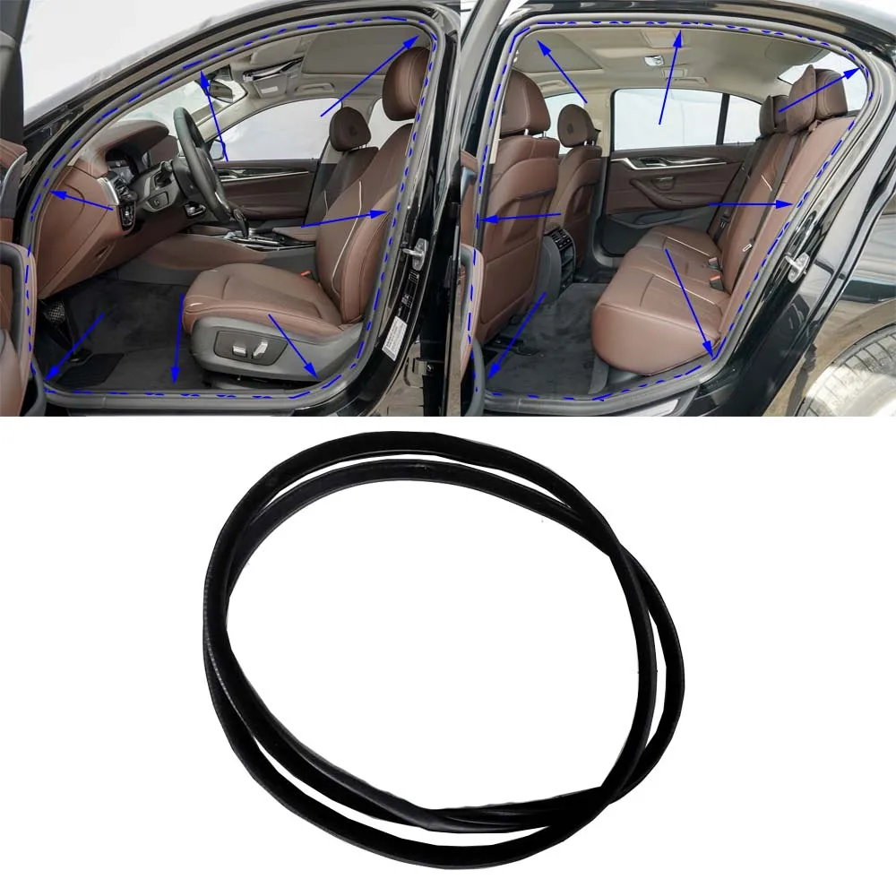 Yasong Car Body Rubber Sealing Strip Front/Rear Door Soundproof Seal For BMW 5' F10 F18 LCI 520 528 535