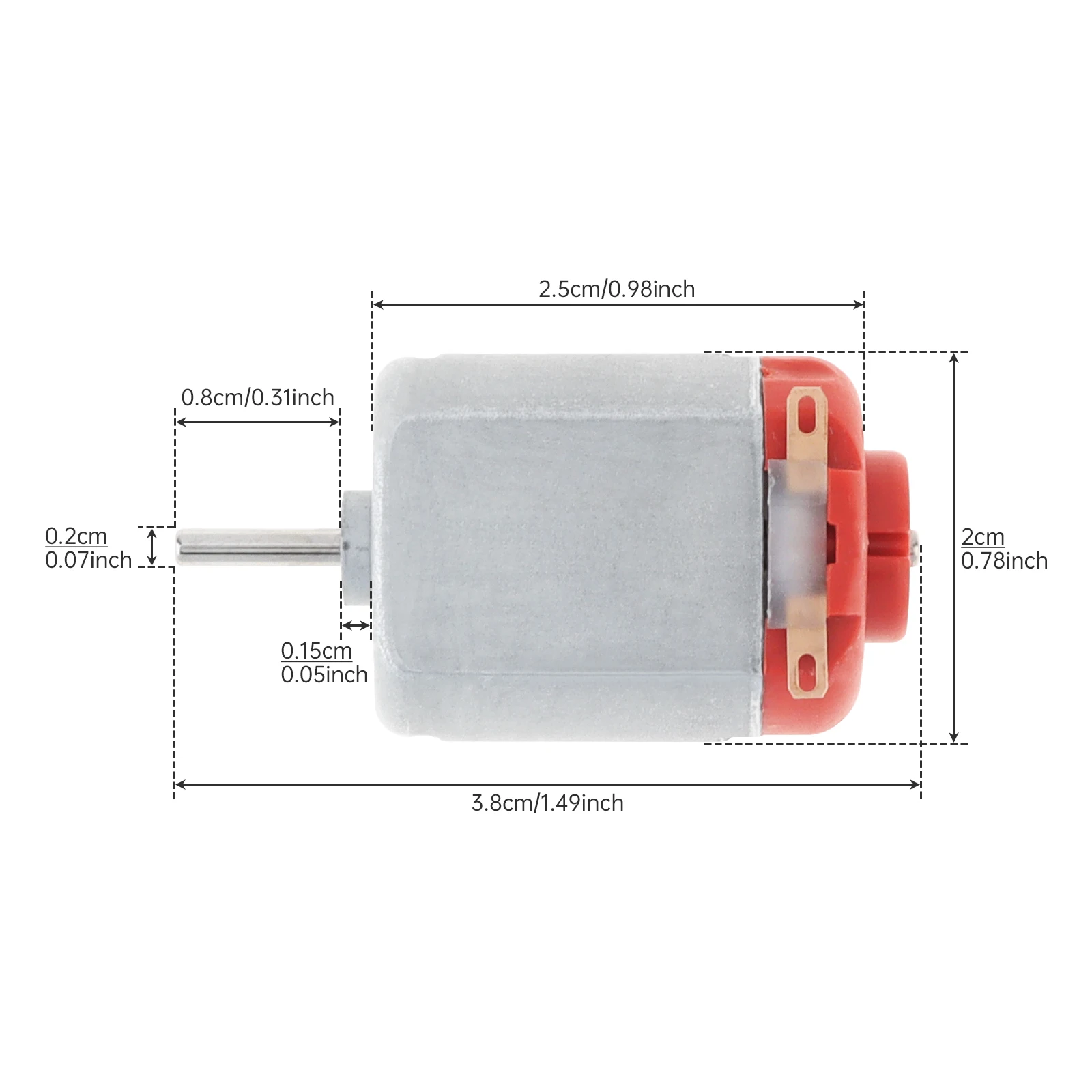 F130 DC Motor 3V 16500RPM Brush Micro Motor for Education Experiment / DIY Model