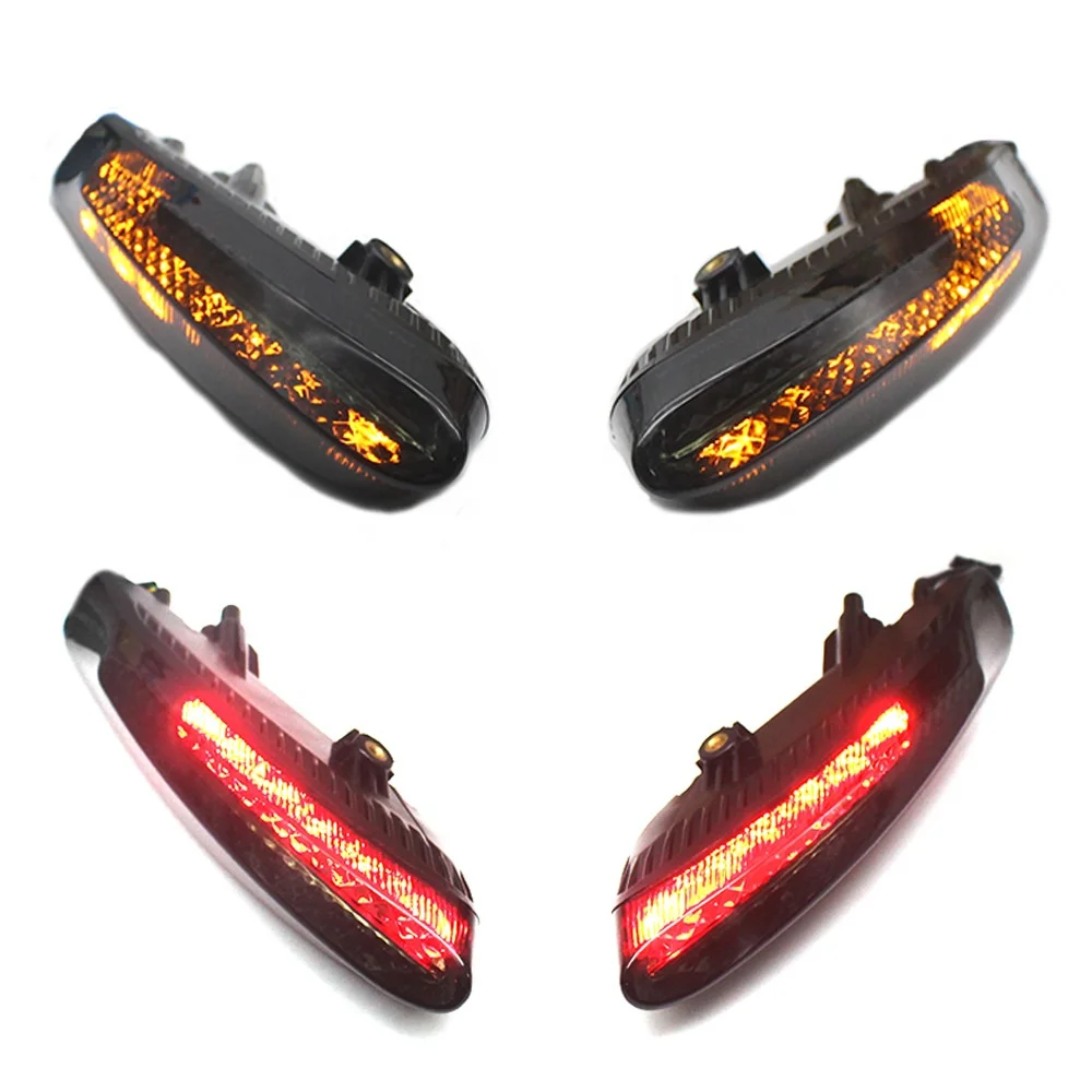 REALZION Wholesale Motorcycle Modified Racing Taillight Rear Turn Signal Rear Brake Direction Light For Ducati Diavel 2011-2015