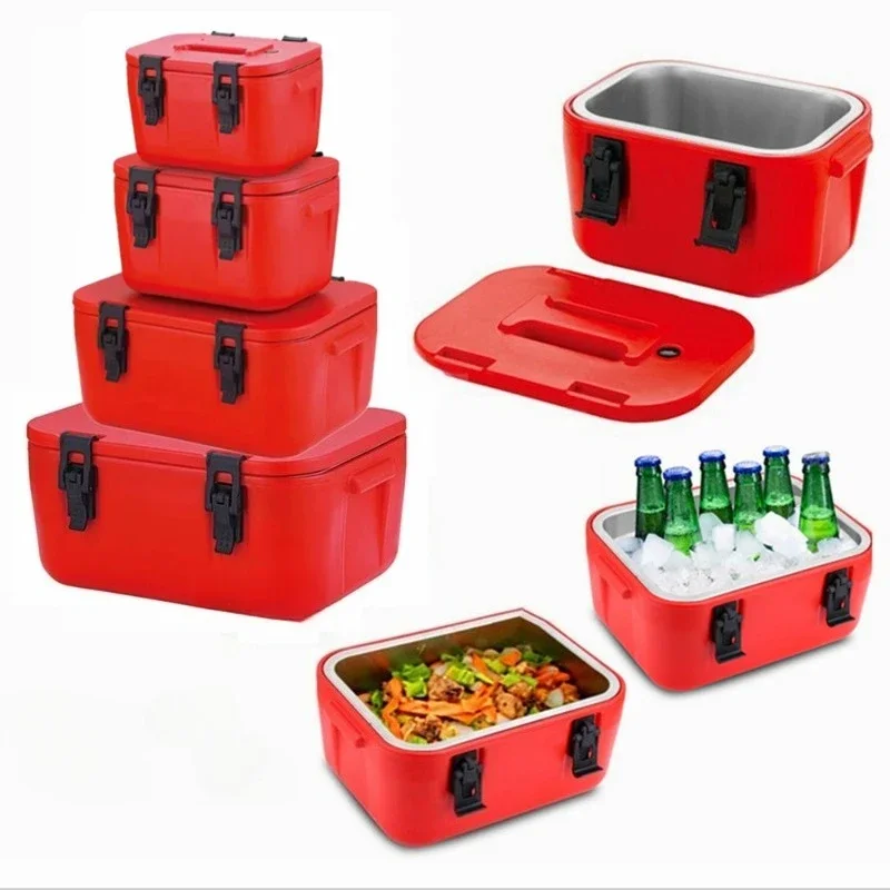 4PCsset food warmer stainless steel cold insulation box