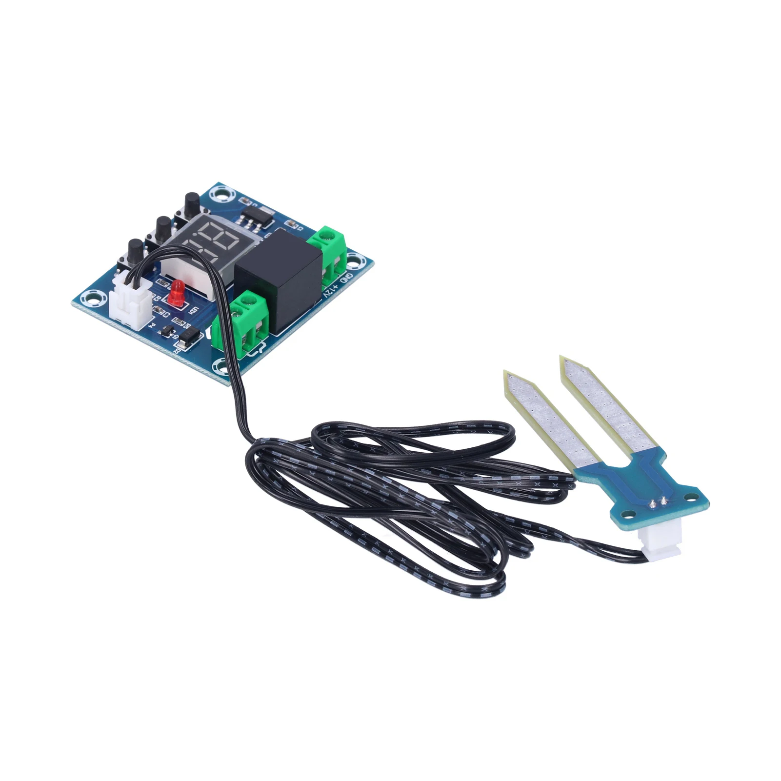 XH-M214 Digital Soil Moisture Monitoring Module for Auto Irrigation Systems DC12V Compatible 52x43x16mm Size ABS Construction