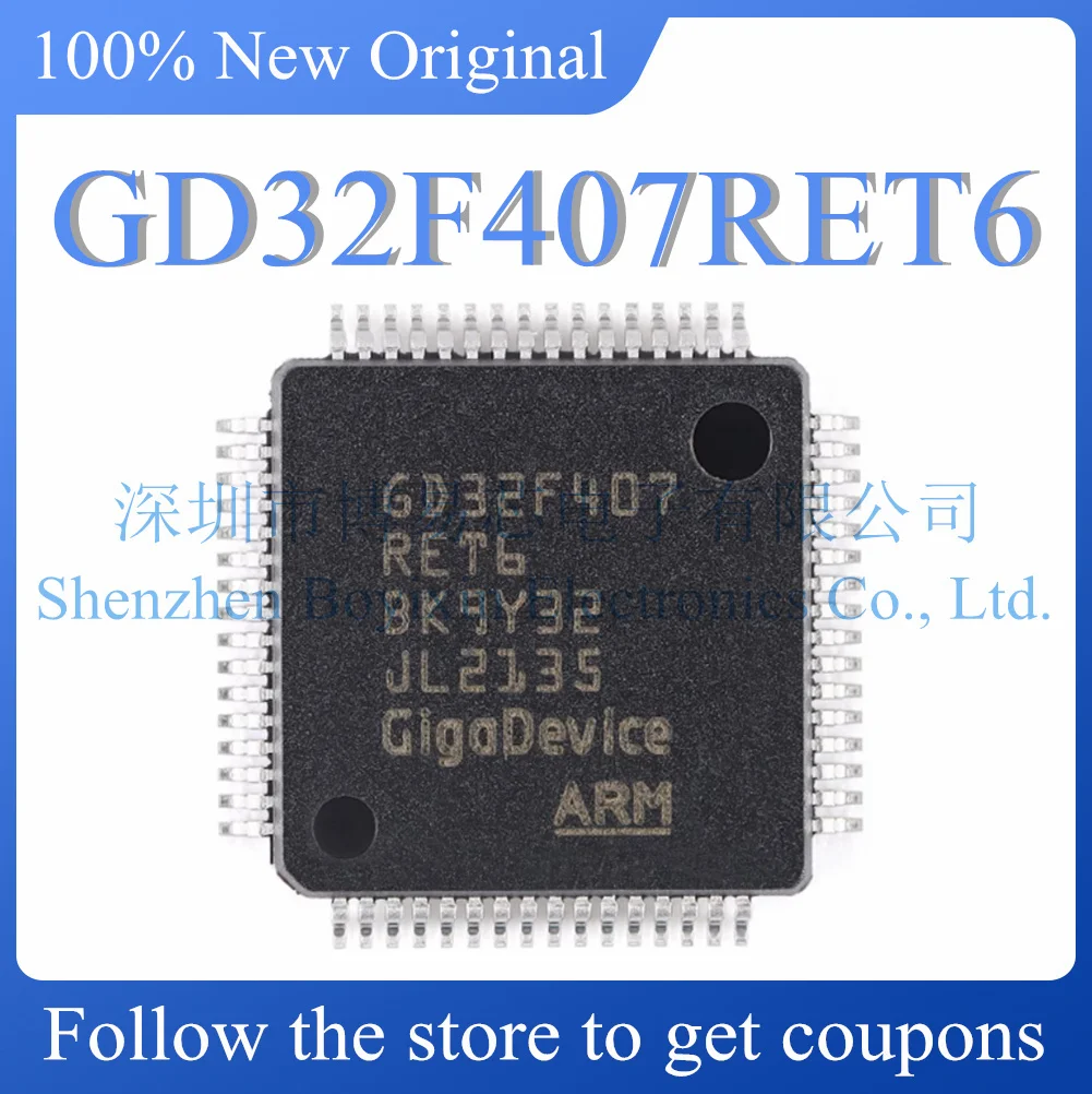 GD32F407RET6 Produto Original, LQFP-64, Novo