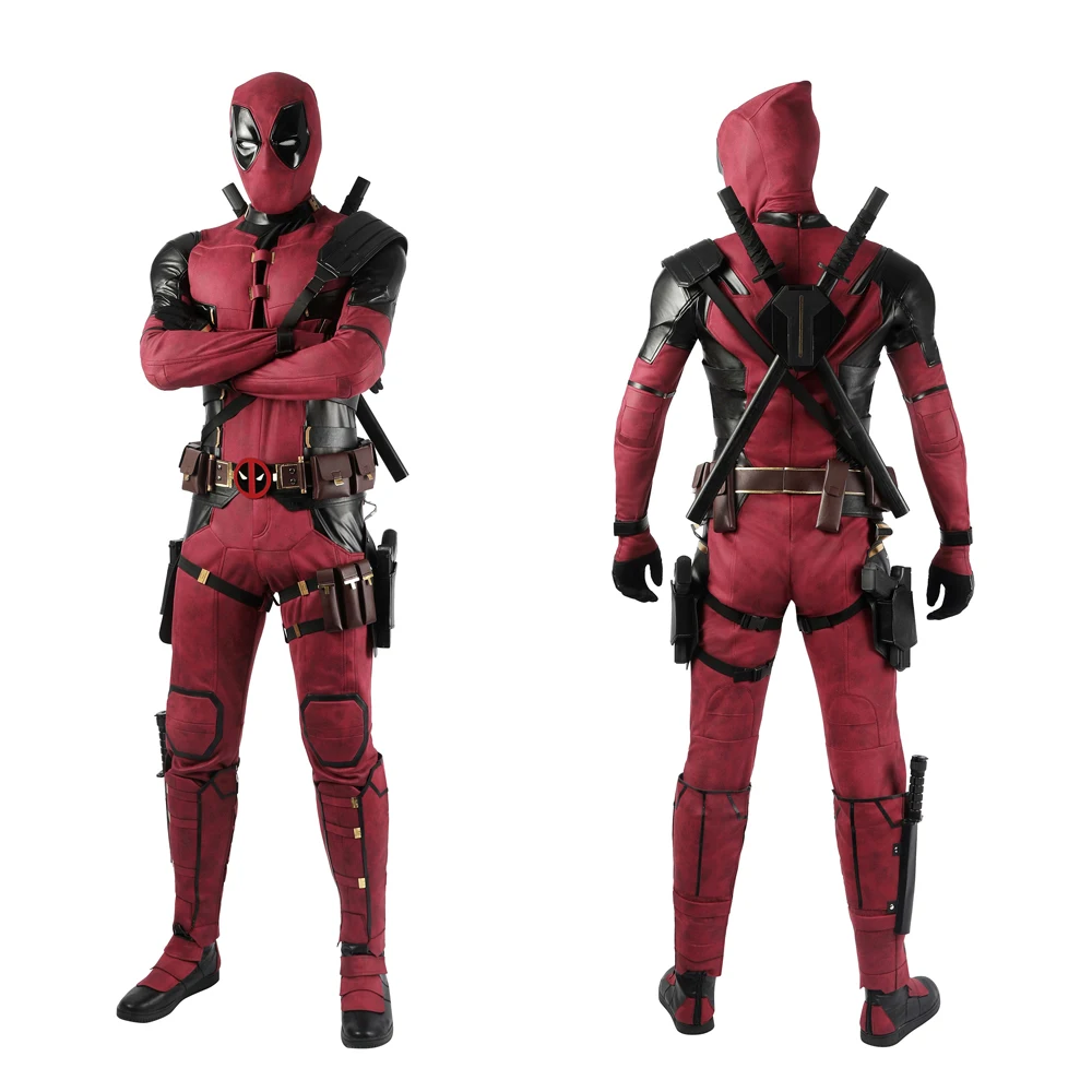 Dead Soldier 3 Wade Cosplay Costume New High Quality Red Battle Clothes Halloween Party Outfit Props With Boots Belt Mask