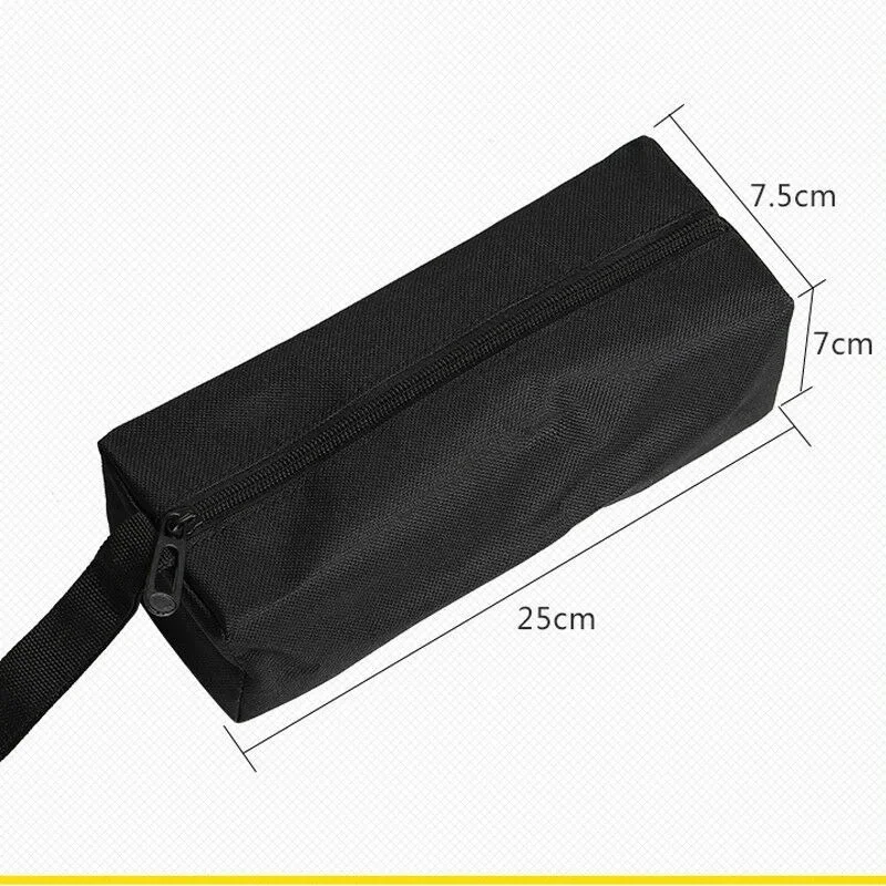 25*8.5*7 Cm Canvas New Durable Repair Tools Case Portable Tool Bag Zipper Storage Bag Pouch Organizer for Workers