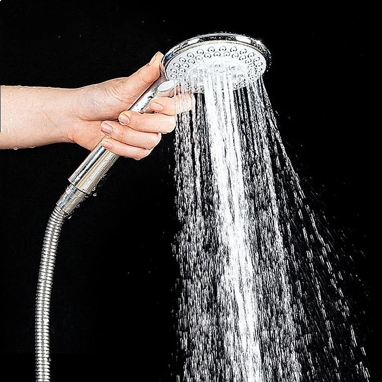 

ABS 5-Mode Handheld Shower Head with 4-Point Interface, High Pressure Bathroom Shower