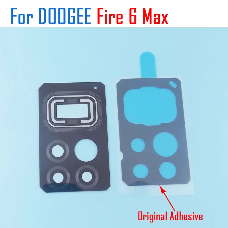 

Original DOOGEE Fire 6 Fire 6 Max Rear Camera Lens Back Camera Lens Glass Cover With Adhesive For DOOGEE Fire6 Smart Phone ﻿