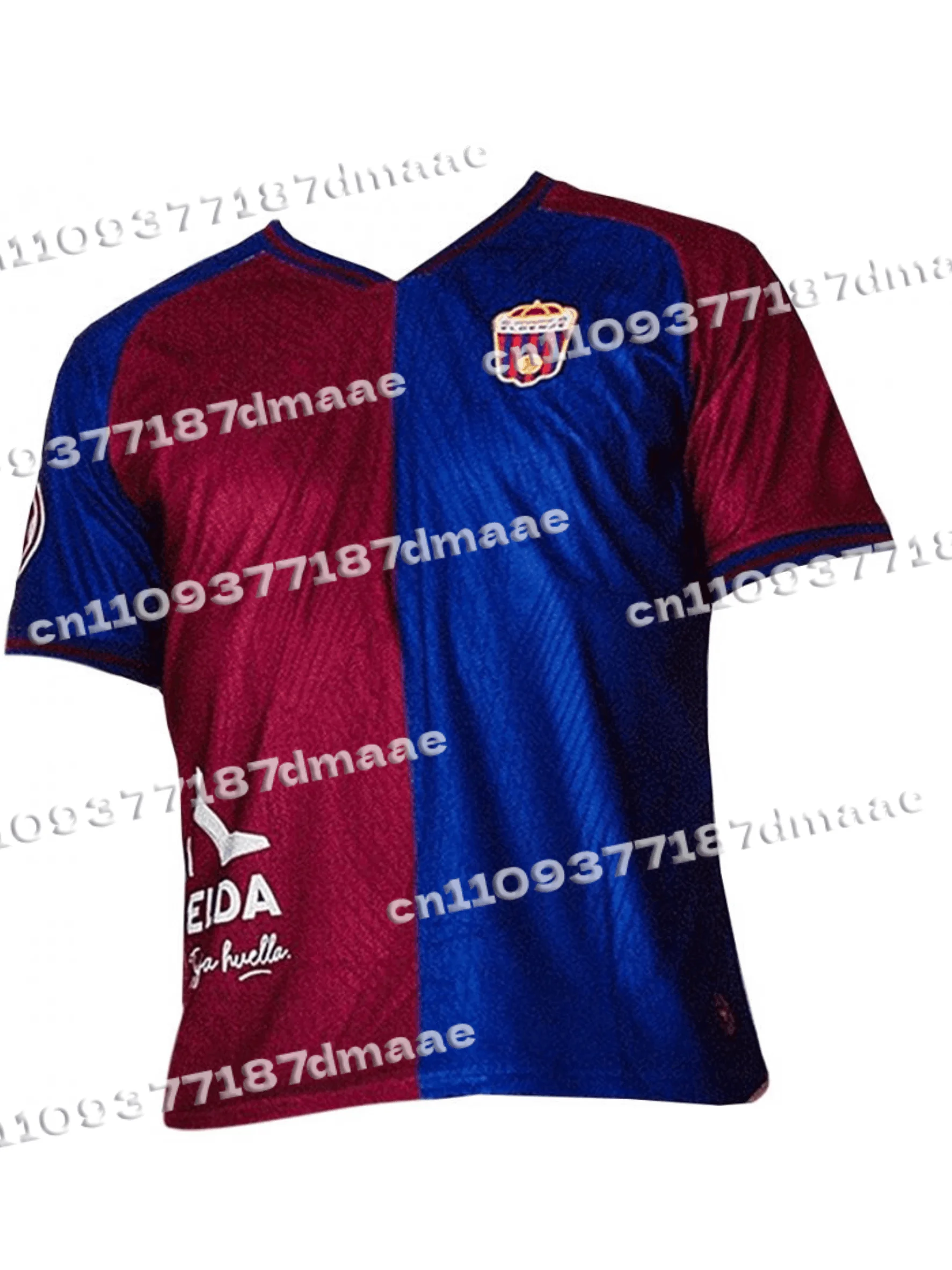 

Spain Eldense Style Adult Children Casual Sports T-shirt Football Kit Jersey Breathable Short Sleeve Soccer Top