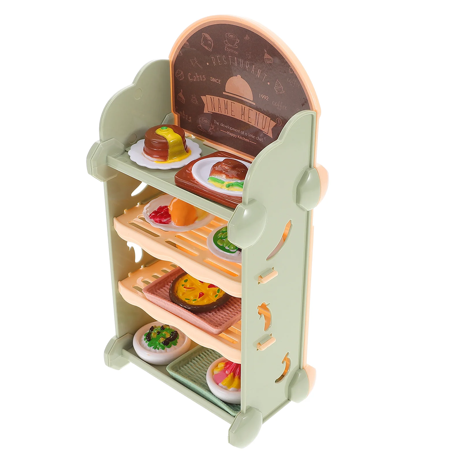 Simulation Food Toy Cake Bread Dessert Model Miniature Bakery Dollhouse Kitchen Cabinets Display Case Kids Playset Accessories