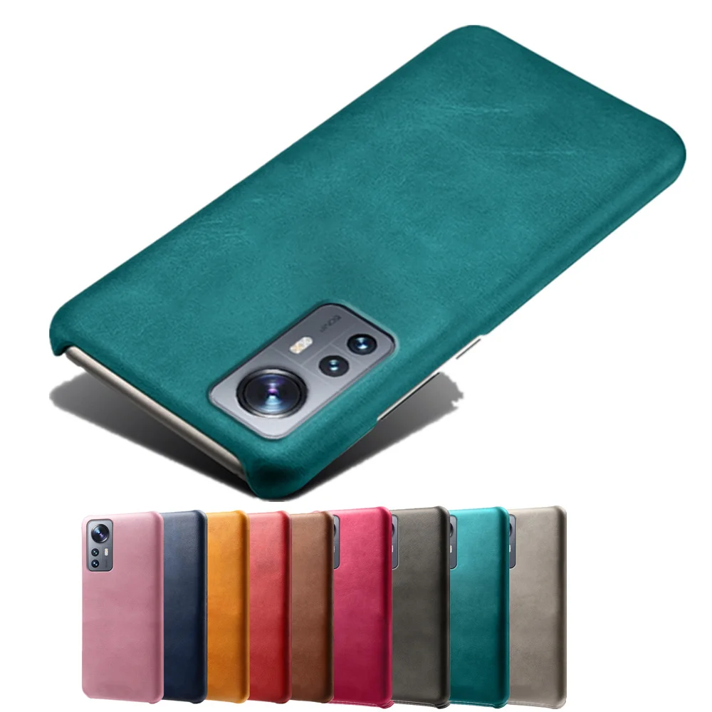 حافظة لهاتف Xiaomi 12X 12 Pro Funda حافظة جلدية نباتية رفيعة فاخرة لهاتف Xiaomi Mi 12pro 12 X Mi12 5G ممتص للصدمات