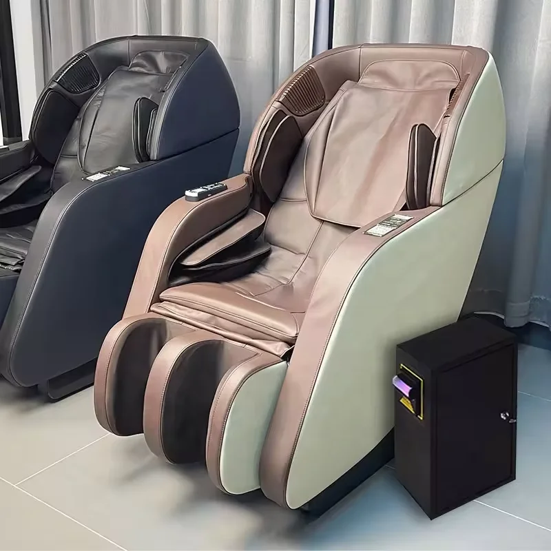 Luxury Commercial Massage Chair Vending Zero Gravity 4D Commercial Massage Chair Full Body Airbags Coin Operated Massage Chair