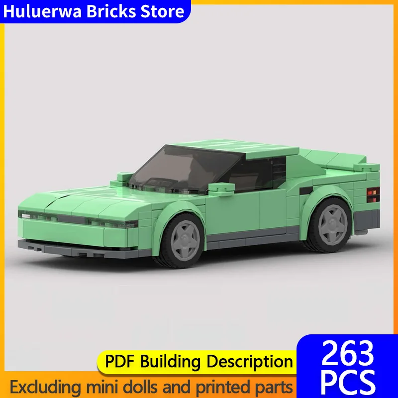 

City Car Model MOC Building Bricks S13 Two-Door Sports Car Modular Technology Children Holiday Gifts Assemble Toys Suit