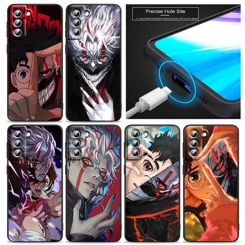

Anime D-Dandadans O-Okaruns For Samsung Galaxy S25 S24 S23 S22 S21 S20 S10 Ultra Plus FE 5G Black Soft TPU Cover Phone Case