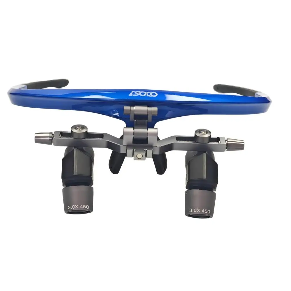 

Эргономичные стоматологические лупы с углом обзора 45 градусов 3X 4X 5X 6X, хирургические бинокулярные лупы с регулируемым PD, беспроводной LED-подсветкой для стоматологических клиник