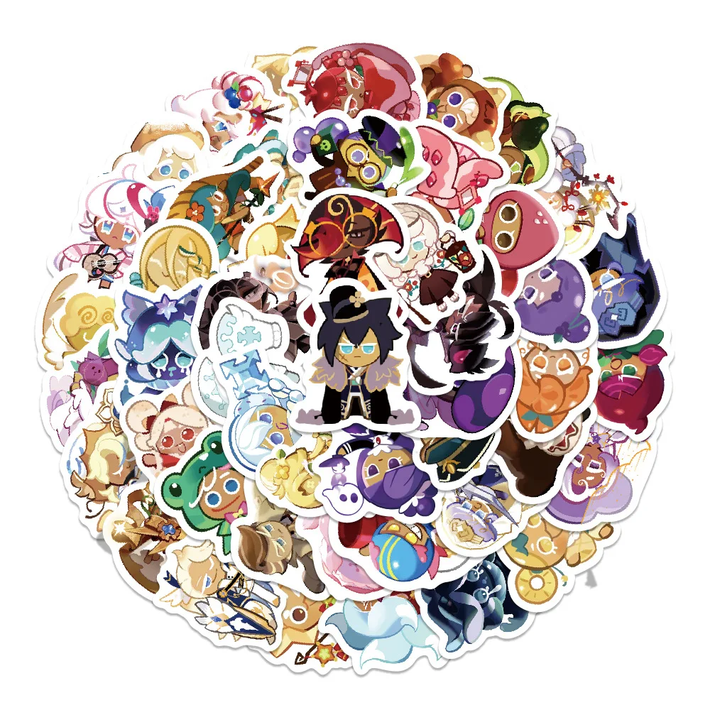 100PCS Biscuit Man Kingdom  Stickers Graffiti Stickers DIY Diary Phone Case Handmade Scrapbook Aesthetic Stickers