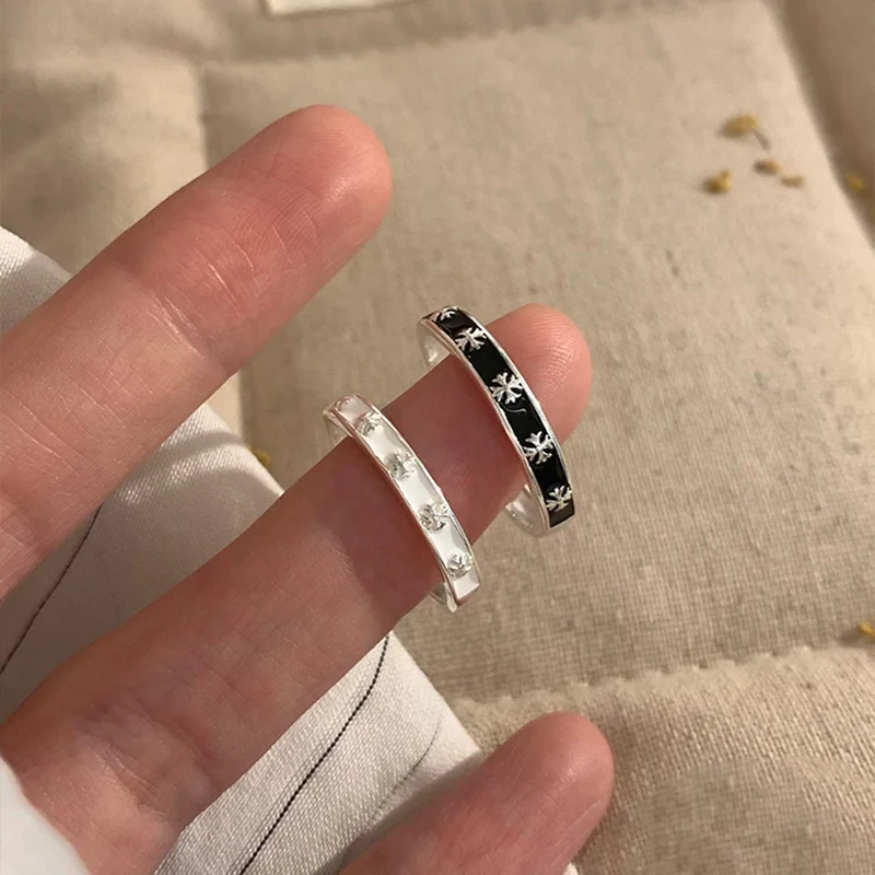 GANPUP Süße Modische Emaille-Blumen Verstellbare Ringe für Frauen Paare Modischer Neuer Fingerring Schmuck Valentinstagsgeschenk Party – Detail 1