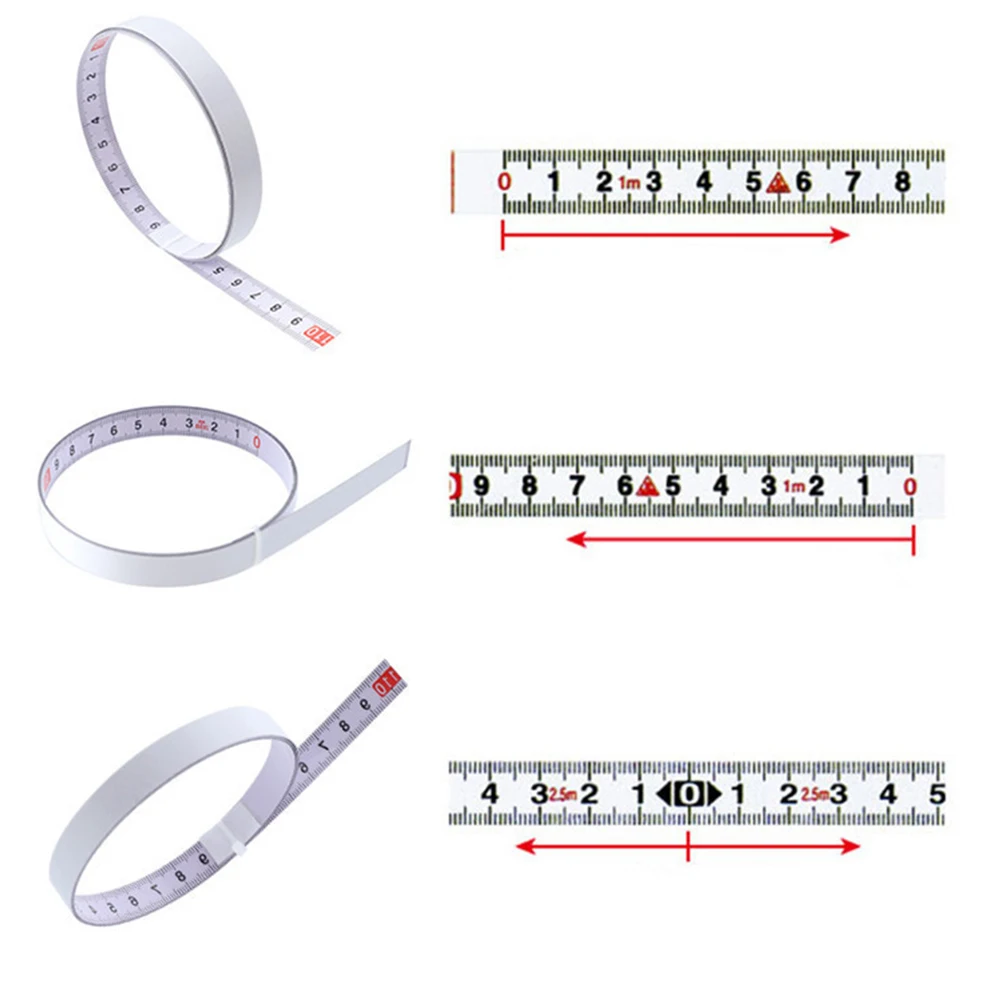 

3 Meter Steel Miter Track Tape Measure Self-Adhesive Metric Scale Ruler Woodworking Miter Scale Durable For Workbenches Tables