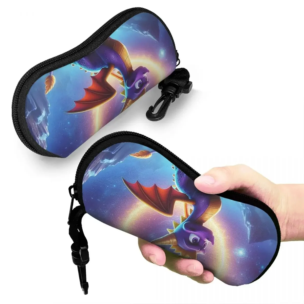 

Ice Spyro Shell Glasses Case Portable Sunglasses Box Women Men Soft Eyeglass Bag Pouch