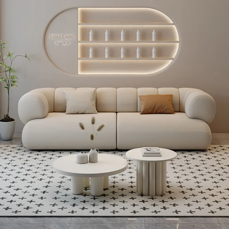 White Modern Living Room Sofas Nordic Couch Minimalist Office Outdoor Sofa Garden Human Dog Bed Muebles Lounge Suite Furniture
