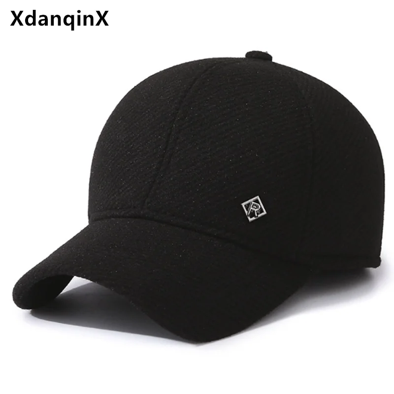 

New Winter Men's Cap Plush Thickened Coldproof Earmuffs Hats Warm Baseball Caps For Men gorras шапка balaclava şapka kadın 모자