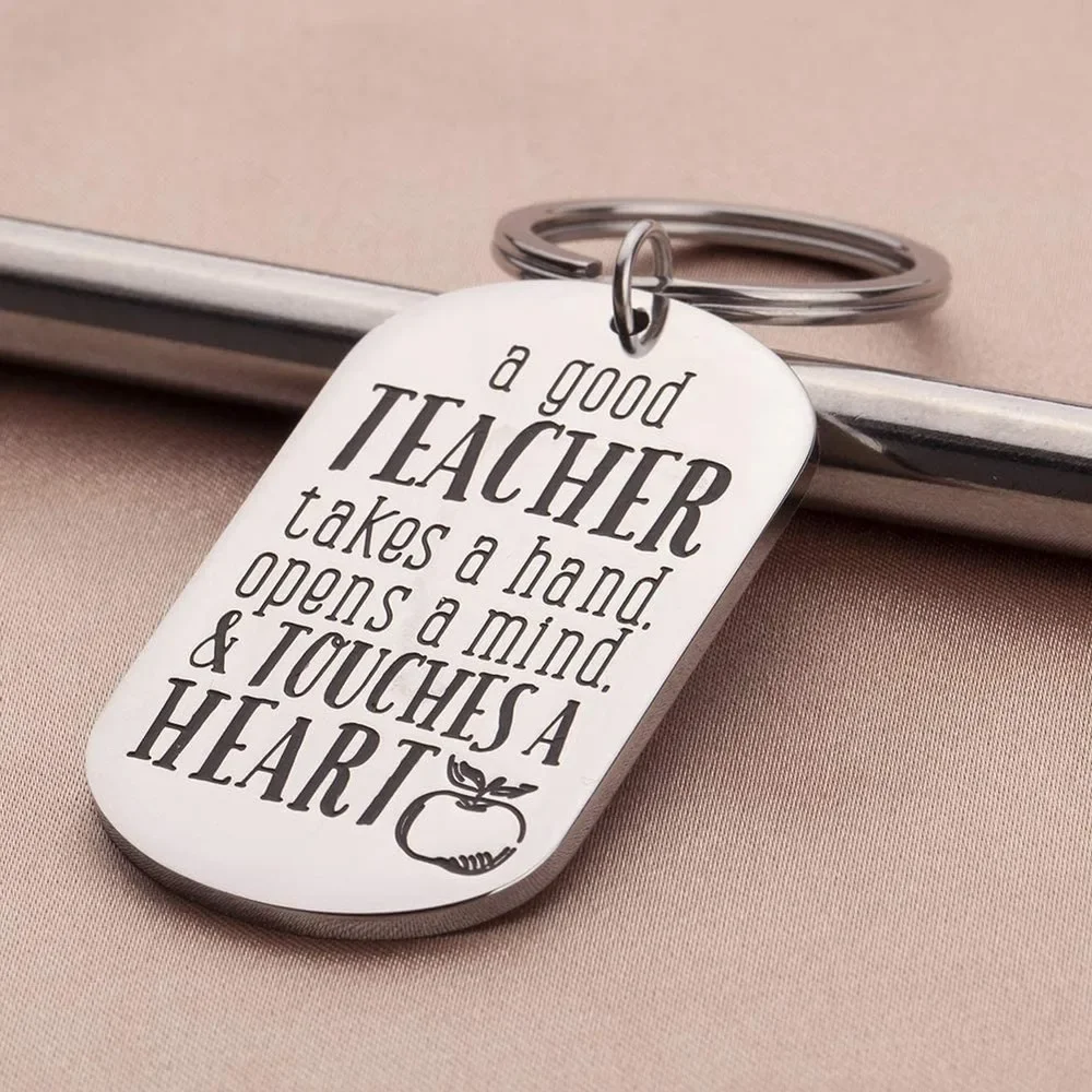 Teacher Graduation Gifts Keychain for Women Men Thank You Gifts- End of Year from Student Kids Child Birthday Keyring Pendant