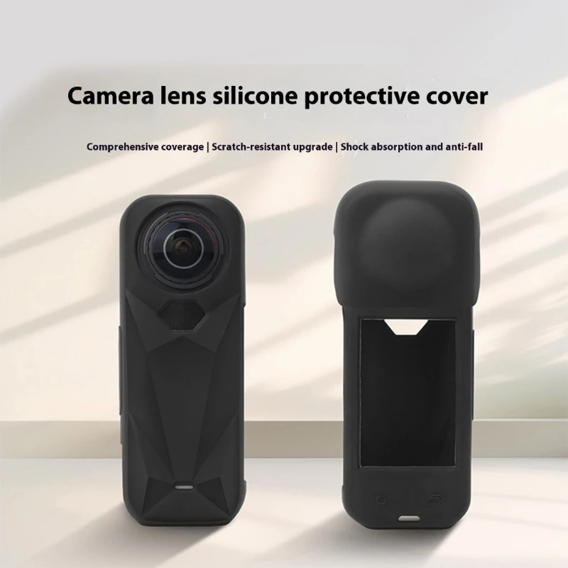  Silicone Case For Action Camera Body Lens Antislip Texture Waterproof Maintenance