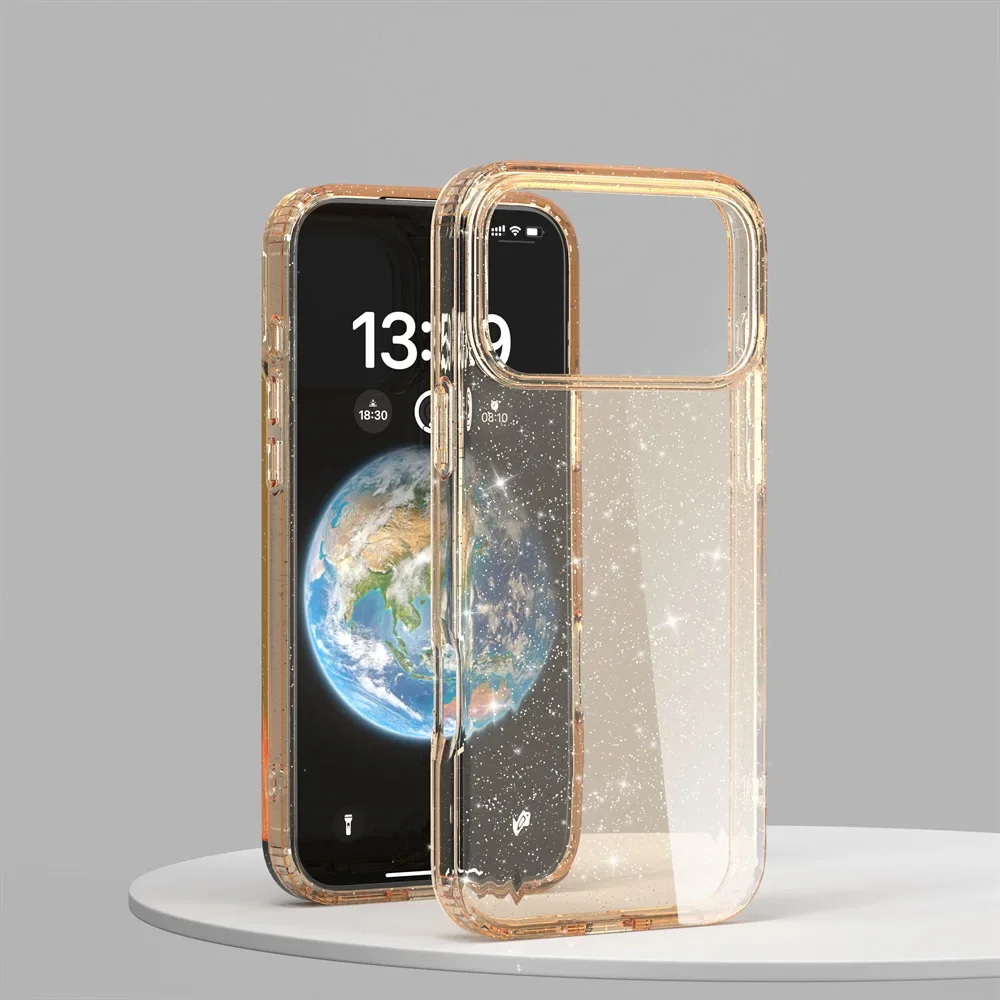Transparente Glitzer-Symmetrie für Magsafe Magnetische Hülle für iPhone 18 Pro Max 17 Air16 15 14 13 Sturzsichere Ott-Box Panzerhülle – Detail 16