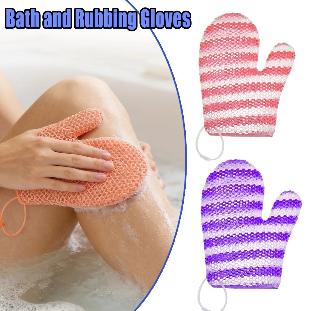 TPU-Badehandschuhe, schnell trocknend, Waben-Körperpeeling, Schrubbürste, Duschwerkzeug für Gesicht und Körper, Peeling-Schwamm, Badezimmerzubehör