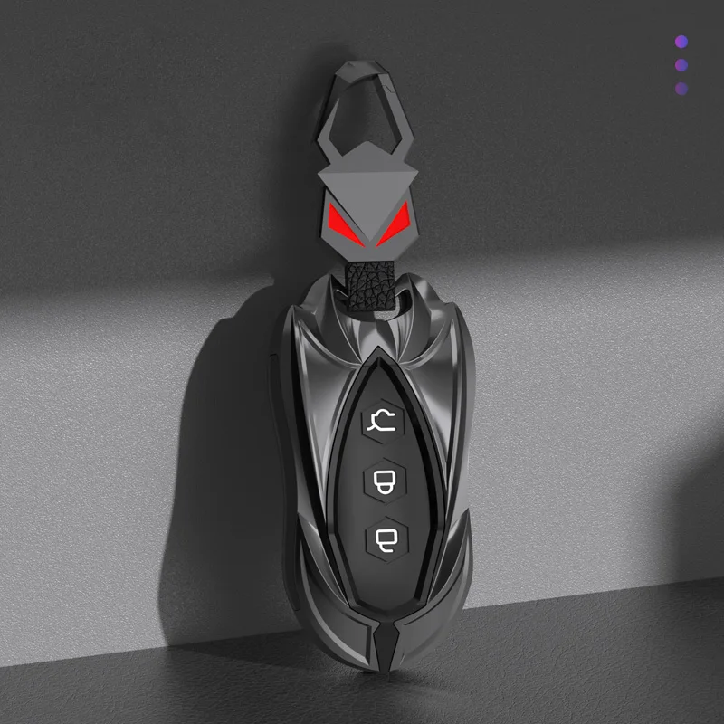 3 кнопки, новый сплав цинка + силикагель, автомобильный защитный ключ, чехол для Wuling Capgemini 2020, брелок для ключей, автомобильные аксессуары