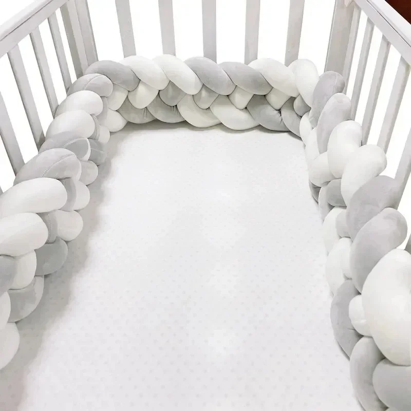 insular 2M 3M Baby Stoßstange Krippe Schutz Mobile Baby Bett Kissen Set Bule Farbe für Kleinkind Zimmer Dekor 2023 kostenloser Versand Babybett Stoßstange 6