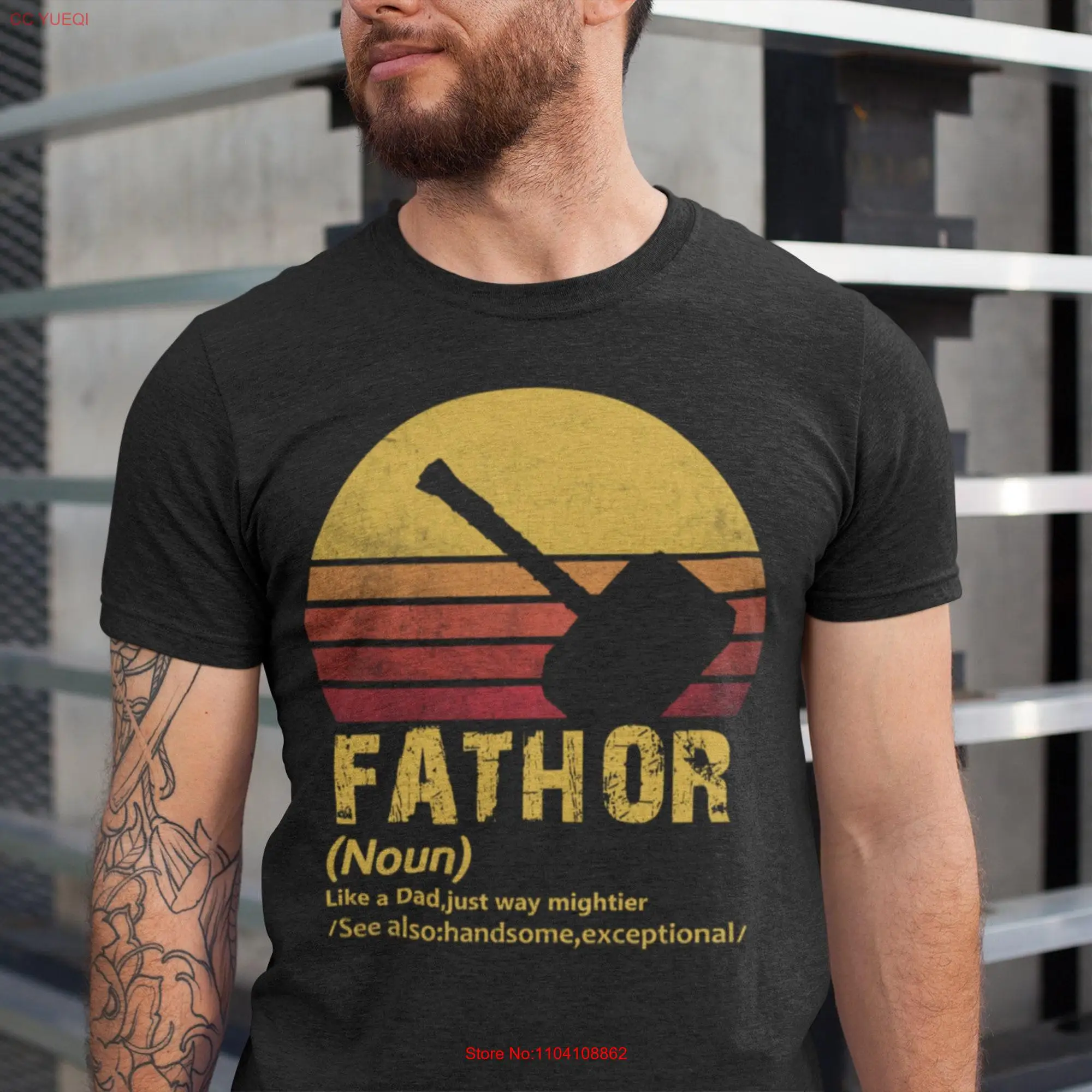 Fathor shirt Noun Like A Dad Just Way Mightier Funny T Definition Father's Day gift Husband Daddy Hero