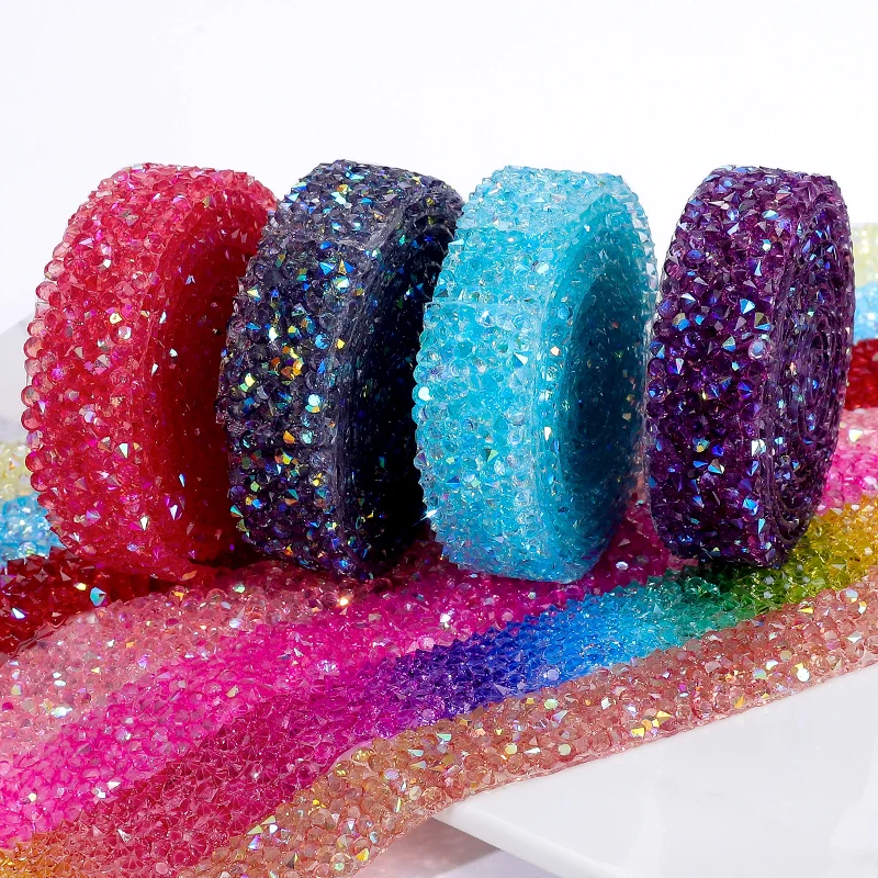 1 jarda/pacote 90cm 10/15mm ho - Rhinestone Banding Trim avaliação e preço