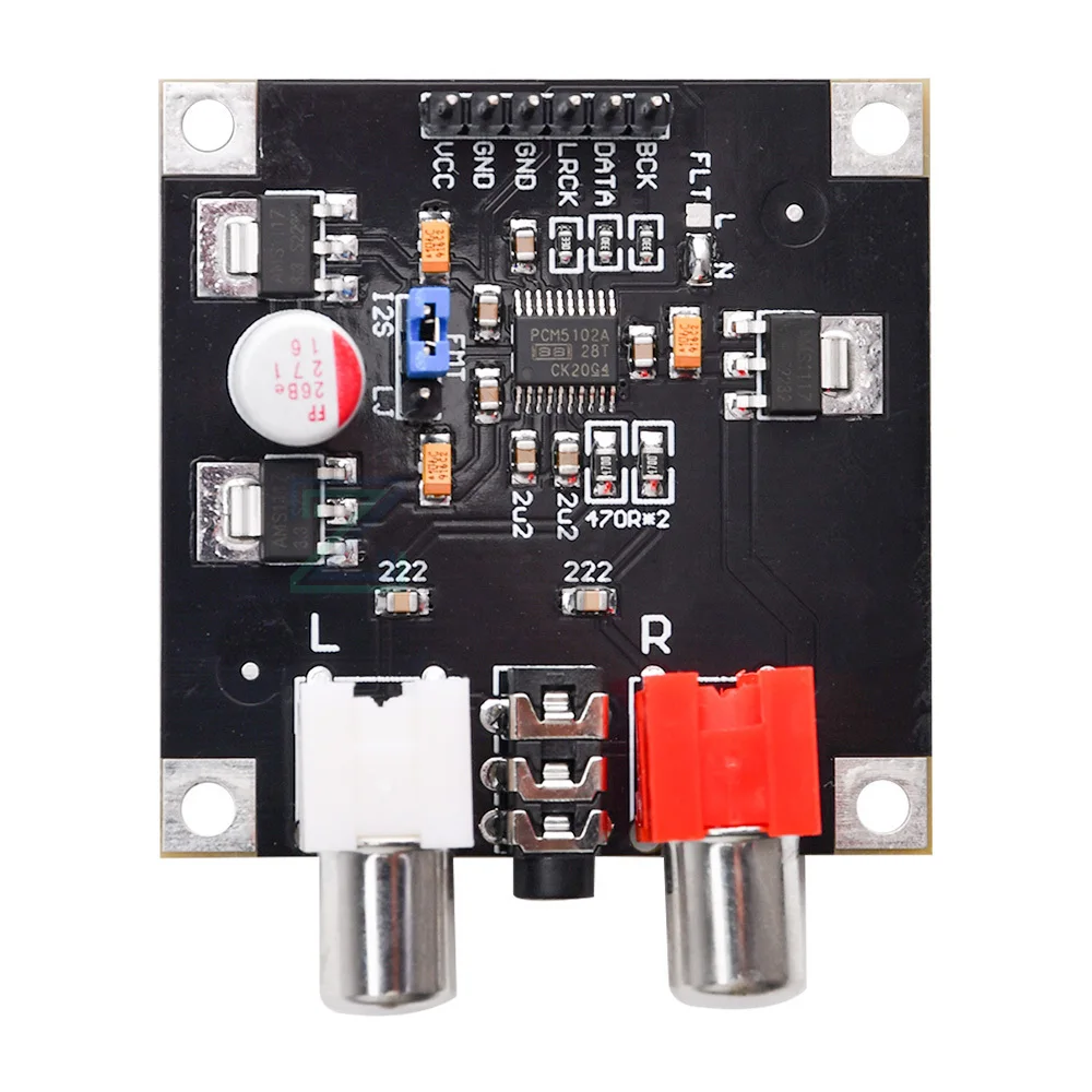 PCM5102 PCM5102A DAC Decoder Board I2S Input 32Bit 384K for Red Core Player Supports I2S format/left justified