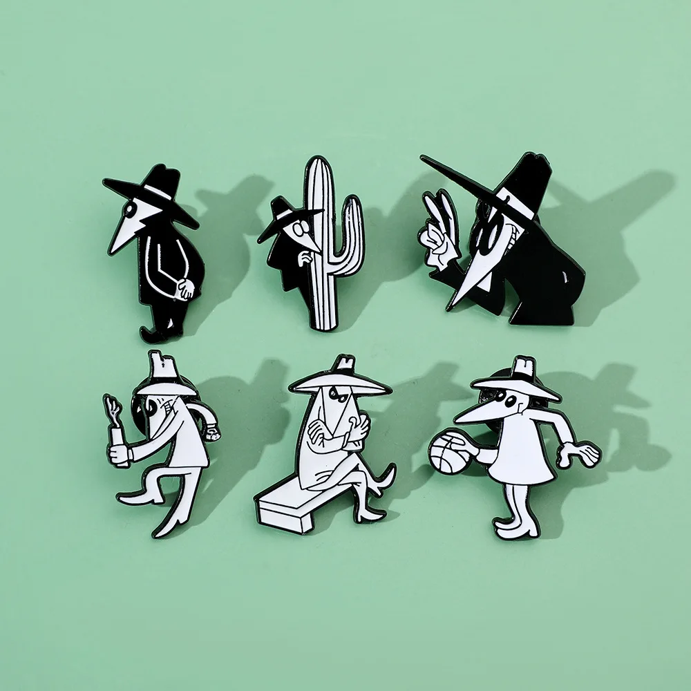 Character Brooch Personality Interesting Metal Badge Small Accessories Wholesale Bag Pins for Clothes Backpack Pin Lapel Badges