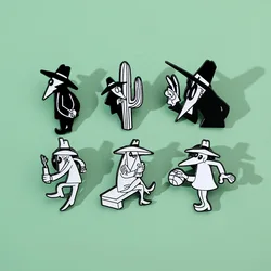 Character Brooch Personality Interesting Metal Badge Small Accessories Wholesale Bag Pins for Clothes Backpack Pin Lapel Badges