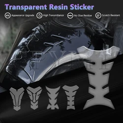Universal Transparent Resin Tank Pad Protector fit for Motorbike Honda Yamaha Kawasaki CBR Suzuki GSXS GSXR etc