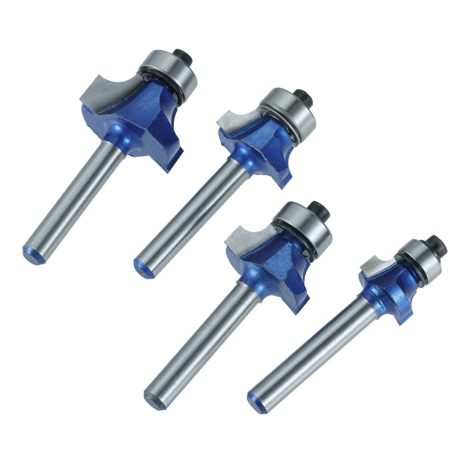 4pcs Round Over Router Bits 1/4