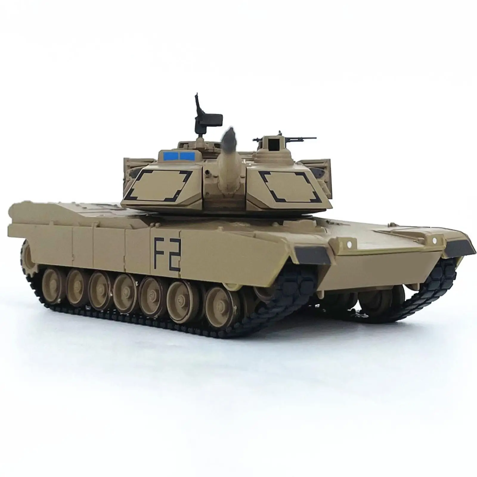 1:72 Scale Tank Model Collections Simulation Kids Toy Ornament Desk Decor Wheeled Vehicle Toy for Kids Children Gifts - view 3