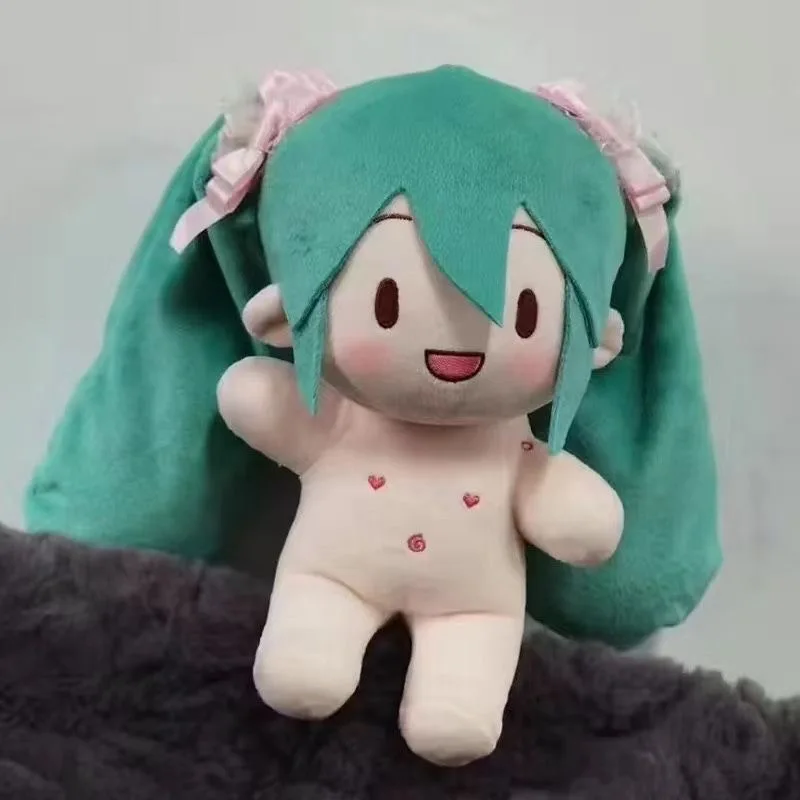 20CM Hatsune Miku Fufu Cute Future Cotton Doll Creative Naked Doll Convertible Doll Birthday Gift