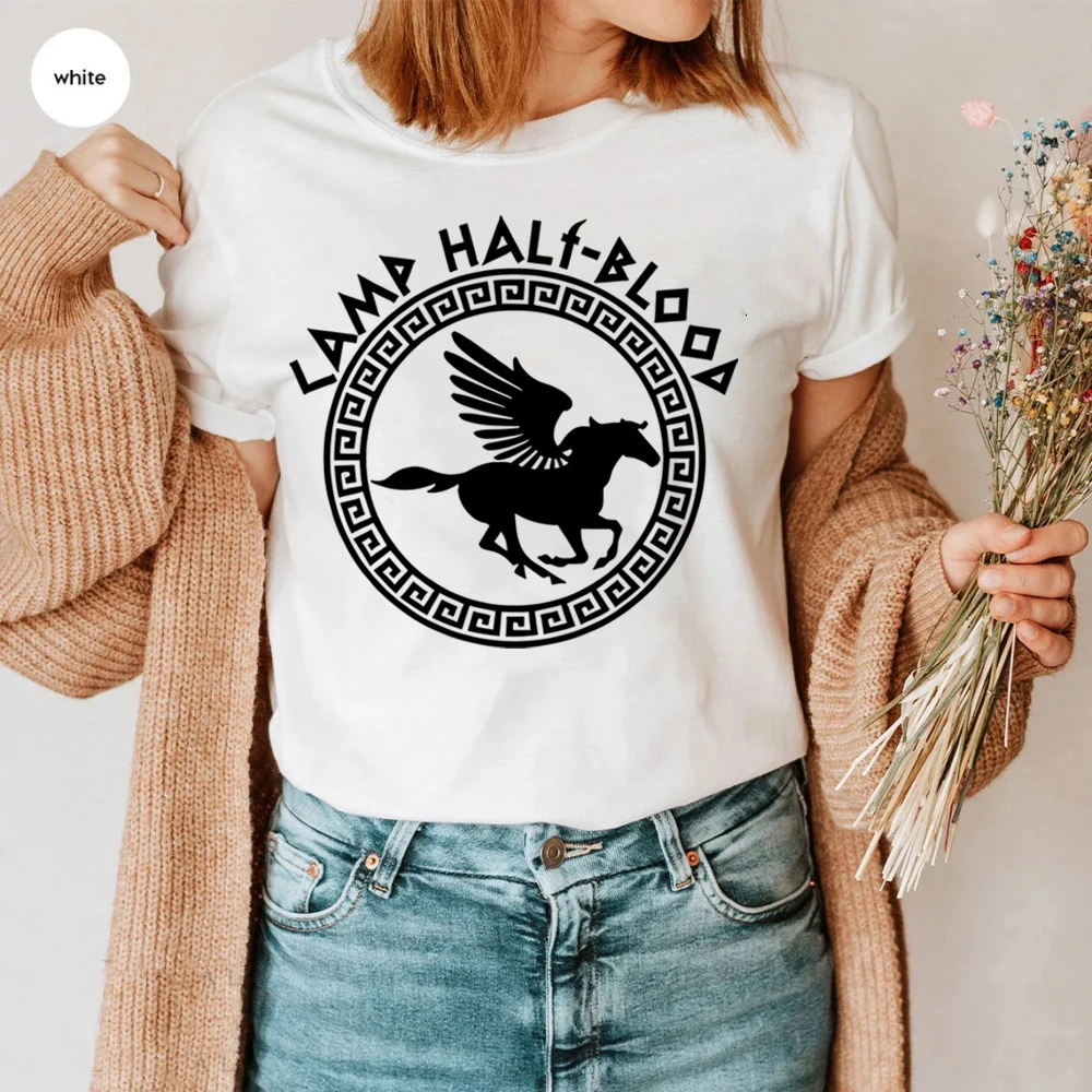 2026 Camp Half Blood T-Shirts Herbst-Trainingscamp-Spielshirt Halloween Magisches Geschenk Percy Jackson Merch Unisex Harajuku Tee Tops – Detail 7