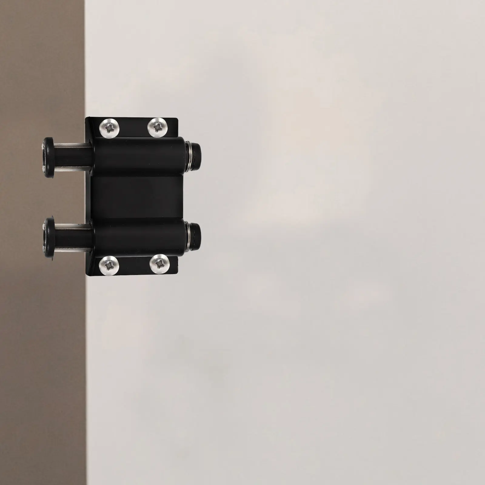 2Pcs Strong Magnetic Cabinet Door Buckles ABS Self Recovery Suction Magnet Black for Home School Office Garage Closet Doors