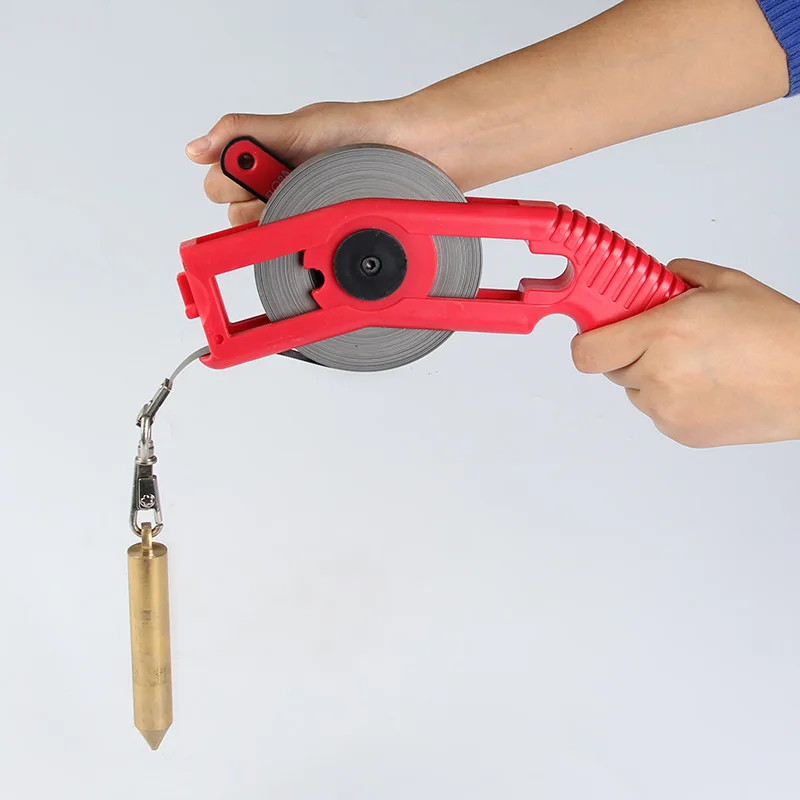 Stainless Steel Dipstick 30-50 Meters, Pure Copper Head Rust-proof and Electricity-proof, Marine Measuring