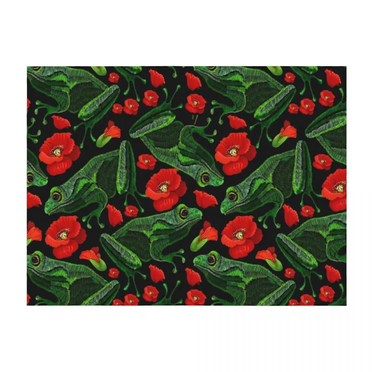 

frog pattern Throw Blanket Hair Blankets For Baby Flannel Shaggy Blankets