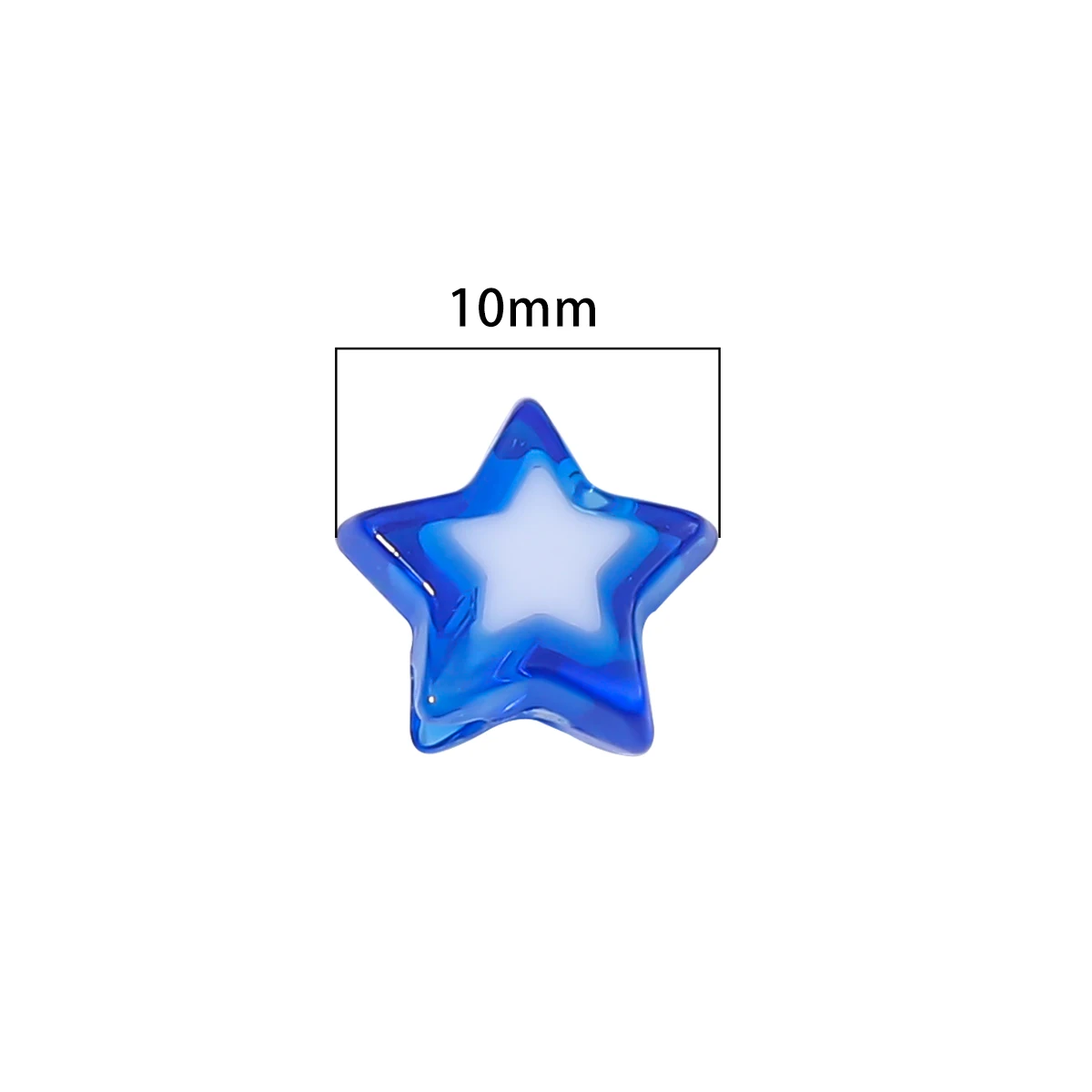 About30Pcs Acrylic Bicolor Beads, Middle Beads, Five pointed Star Scattered Beads, Handmade DIY Making Jewelry Bracelets, Jewelr