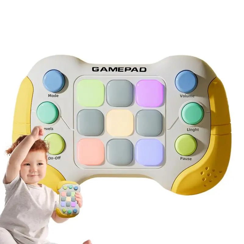 Press Push Game 5 Modes Fast Press Game Fingertip Toy 999 Grades Handheld Game For Kids Fast Speed Pushing Game Electronic Quick