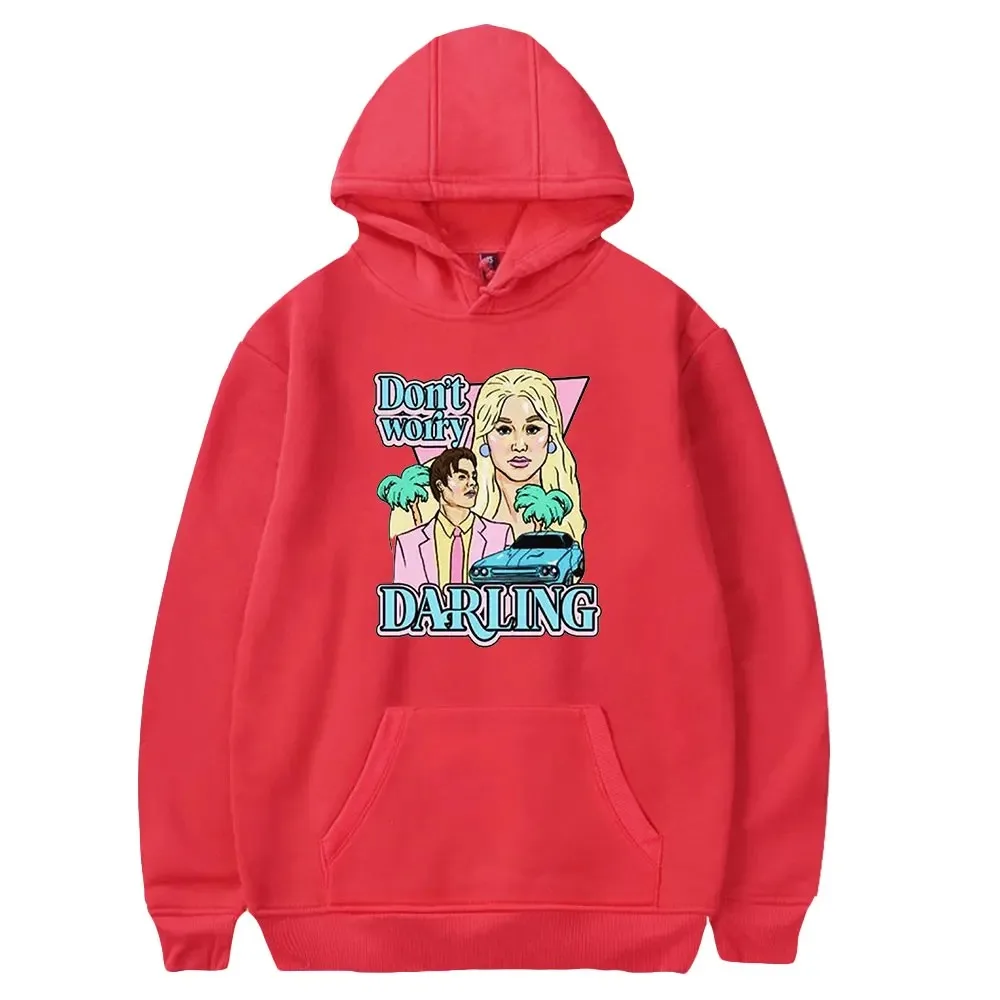 Men and women don't worry, long sleeve unisex sweatshirt, casual style, American movie, fashionable clothes