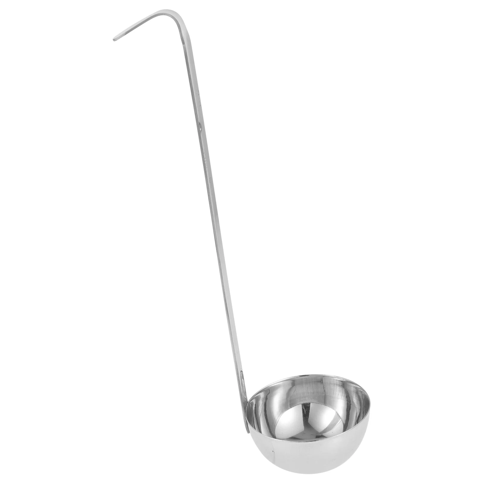

Cutlery Spoon with Hook Metal Tablespoon Soup Ladle Silver for Kitchen Serving Home