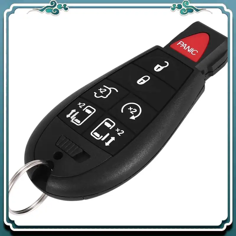 ABTU-Telecomandi per auto Portachiavi a 7 pulsanti compatibile per Chrysler Town Country 2008-2015 Dodge Grand Caravan 2008-2014