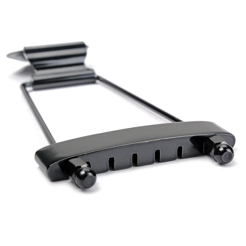 

6 String Metal Tailpiece Long Standard Suitable for Jazz Guitar Guitar Black Tailpiece Set