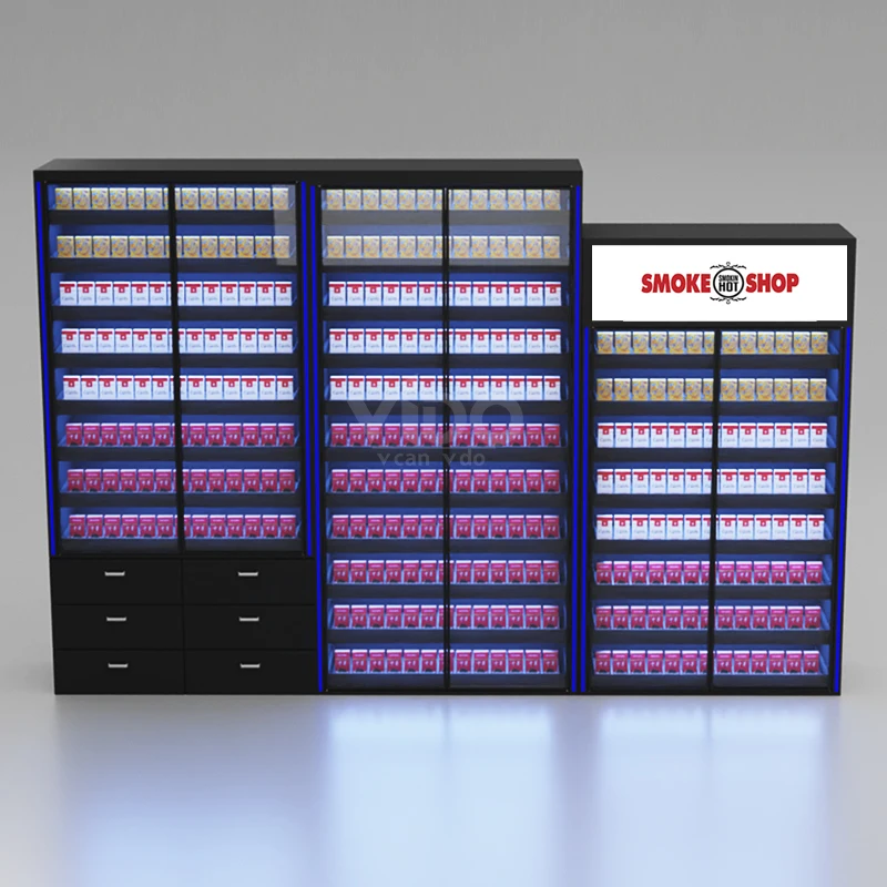 Custom.Supermarket تركيبات المعادن التبغ عرض الرفوف رف انتهازي الرف عرض الربيع تحميل العرض